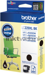 Brother LC-229XLBK zwart Front box