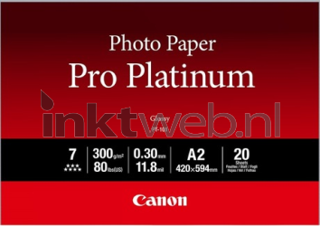 Canon PT-101 Professioneel A2 Fotopapier Platinum Product only