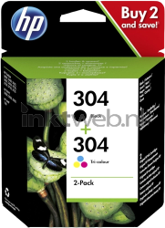HP 304 Multipack zwart en kleur Front box