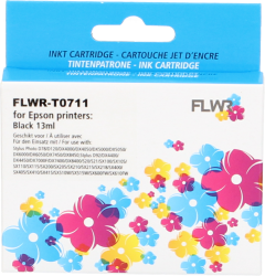 FLWR Epson T0711 zwart Front box