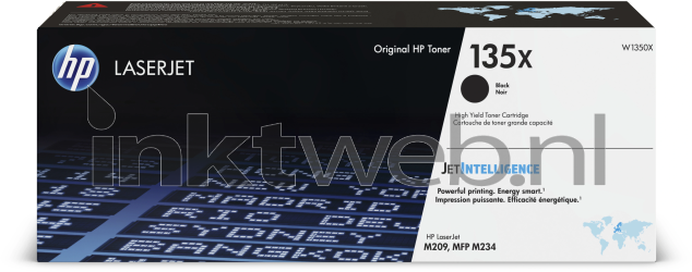 HP 135X zwart Front box