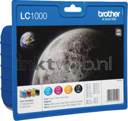 Brother LC-1000 multipack zwart en kleur Front box