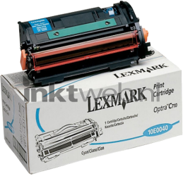 Lexmark 10E0040 cyaan Combined box and product