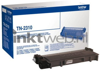 Brother TN-2310 zwart Combined box and product
