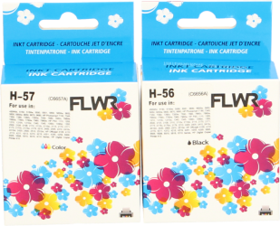FLWR HP 56 en 57 Multipack zwart en kleur Front box