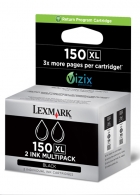 Lexmark 150XL 2-pack zwart