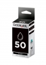Lexmark 50 zwart voorkant doosje