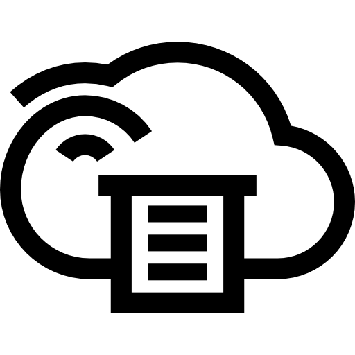 Gebruikelijk soort logo voor Cloud printing