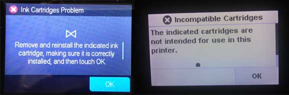 HP printer foutmeldingen na firmware update