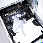 vastgelopen papiertoevoer HP printer