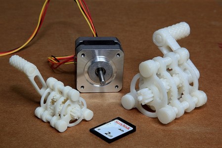 Versnellingen 3D geprint