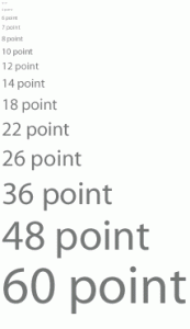 lettertype en points afbeelding