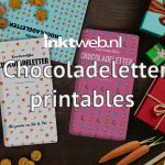 DIY Chocoladeletter inpakpapier