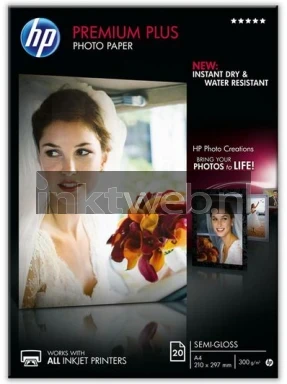 HP Premium Plus fotopapier Matglans | A4 | 300 gr/m² 1 stuks