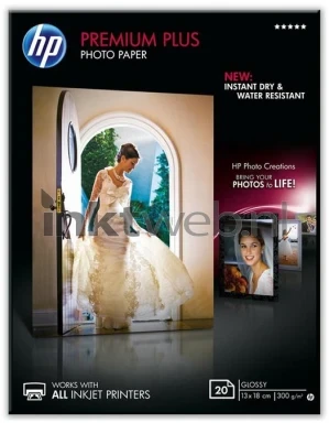 HP Premium Plus fotopapier Glans | 13x18 | 300 gr/m² 1 stuks
