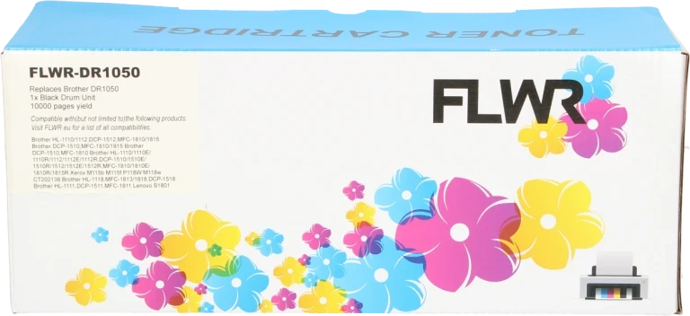 FLWR Brother DR-1050 zwart