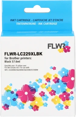 FLWR Brother LC-229BK zwart