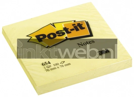Post-it Geel 76x76mm high-res single note Product only
