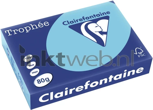 Clairefontaine A4 papier gekleurd Helblauw