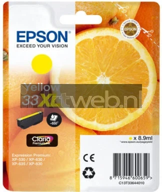Epson 33XL geel