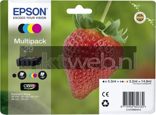 Epson 29 multipack zwart en kleur