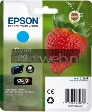Epson 29 cyaan