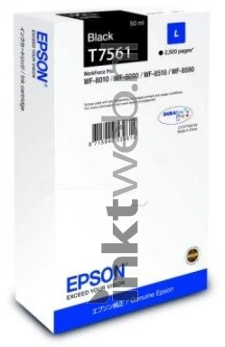 Epson T7561 zwart Front box