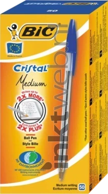 BIC Balpen Cristal Original 50-pack blauw
