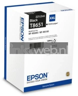Epson T8651 zwart Front box