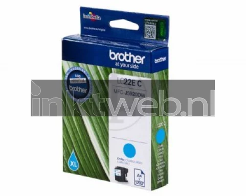 Brother LC22EC cyaan Front box
