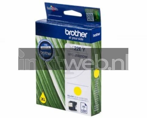 Brother LC22EY geel Front box