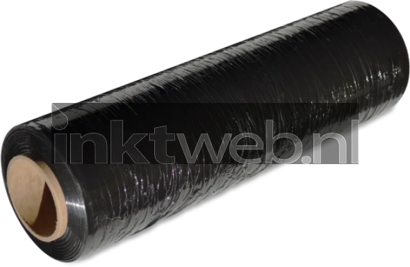 Huismerk Merkloos Handwikkelfolie 20my dik x 50cm x 300m zwart