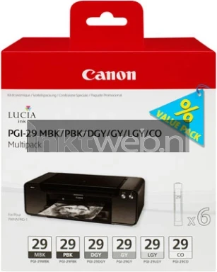 Canon PGI-29 Multipack zwart en kleur