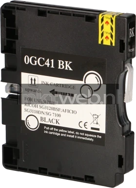 Huismerk Ricoh GC-41BK zwart