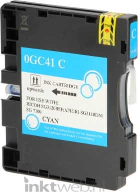Huismerk Ricoh GC-41C cyaan
