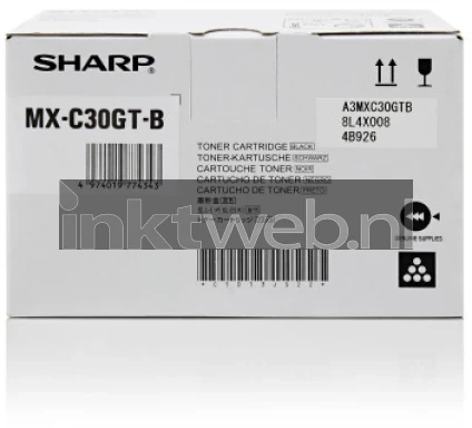 Sharp MXC30GTB zwart Front box