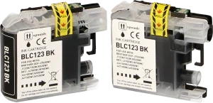 FLWR Brother LC-123 2-pack zwart Product only