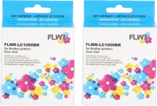 Huismerk Brother LC-970BK / LC-1000BK 2-pack zwart Front box
