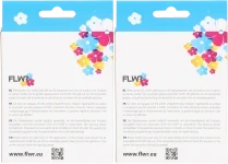FLWR Brother LC-1100BK 2-pack zwart Back box