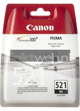 Canon CLI-521BK zwart