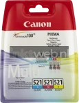 Canon CLI-521 CMY multipack blister Front box