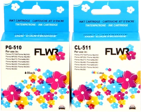 FLWR Canon PG-510/CL-511 Multipack zwart en kleur