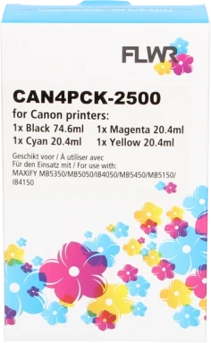 FLWR Canon PGI-2500XL Multipack zwart en kleur