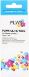 FLWR Canon CLI-571XL cyaan (Huismerk (compatible))