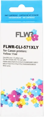 FLWR Canon CLI-571XL geel