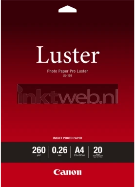 Canon LU-101 pro luster Zijdeglans | A4 | 260 gr/m² 1 stuks