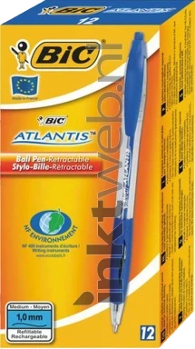 BIC Balpen Atlantis Classic 12-pack blauw