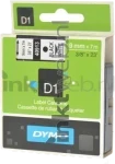 Dymo D1 zwart op wit breedte 9 mm