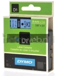 Dymo D1 zwart op blauw breedte 9 mm