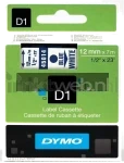 Dymo D1 45014 blauw op wit breedte 12 mm
